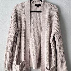 Express Waffle Knit Cardigan
